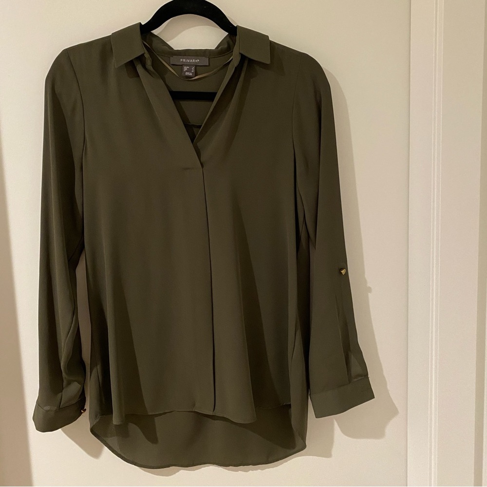 Primark Army Green Blouse